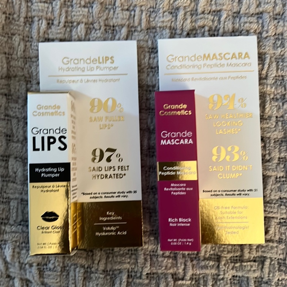 Grande lip and mascara for sale minis.